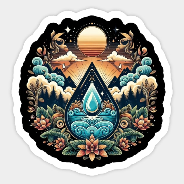 Let's pledge to protect our precious water resources. Sticker by HALLSHOP